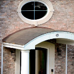 Domed copper entryway