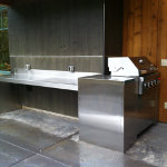 Stainless steel outdoor bbq kitchen