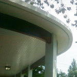 Residential curved gutter system