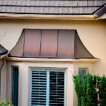 Copper gable roof for a residential home thumbnail