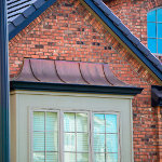 Copper curved residential gable roofing thumbnail